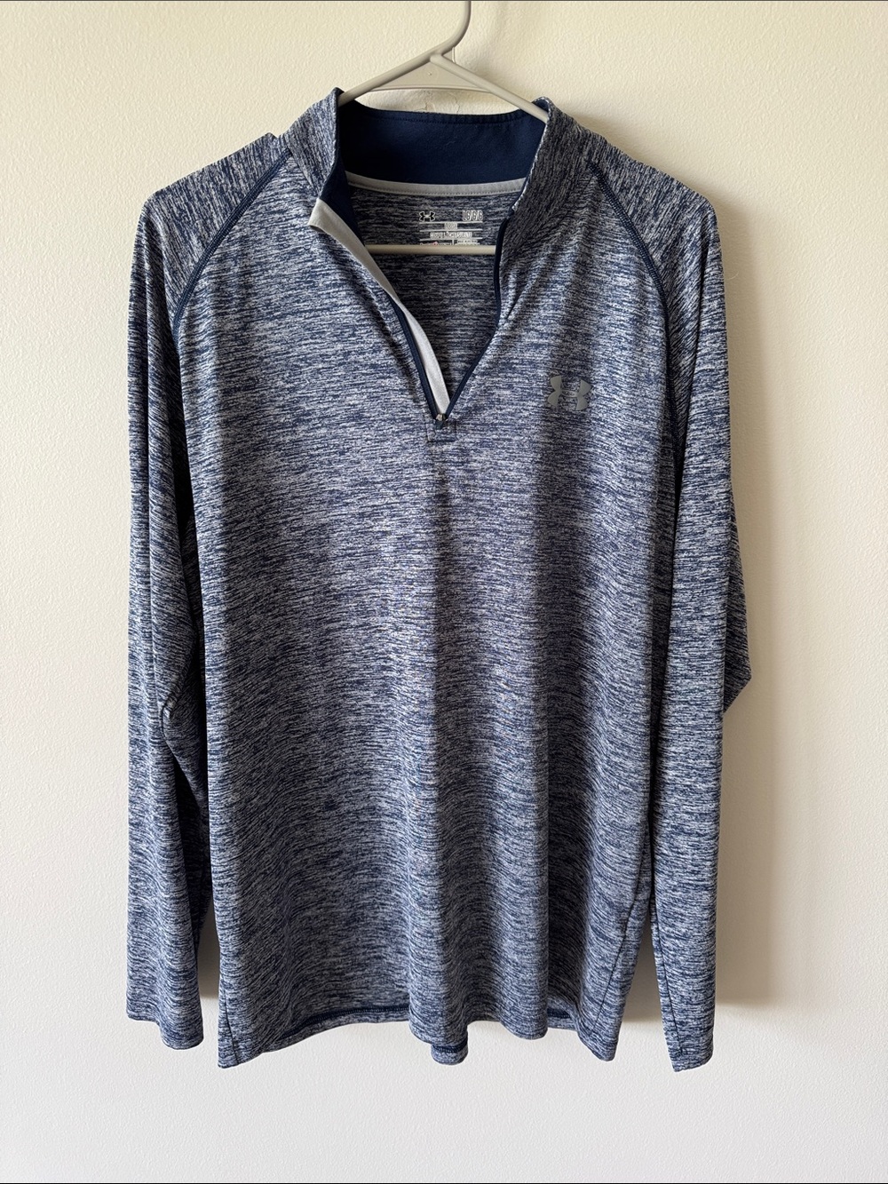 Under Armour Navy Heather 1/4 Zip Performance Pullover